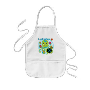 Octopus 3rd Birthday T-shirts and Gifts Kids' Apron