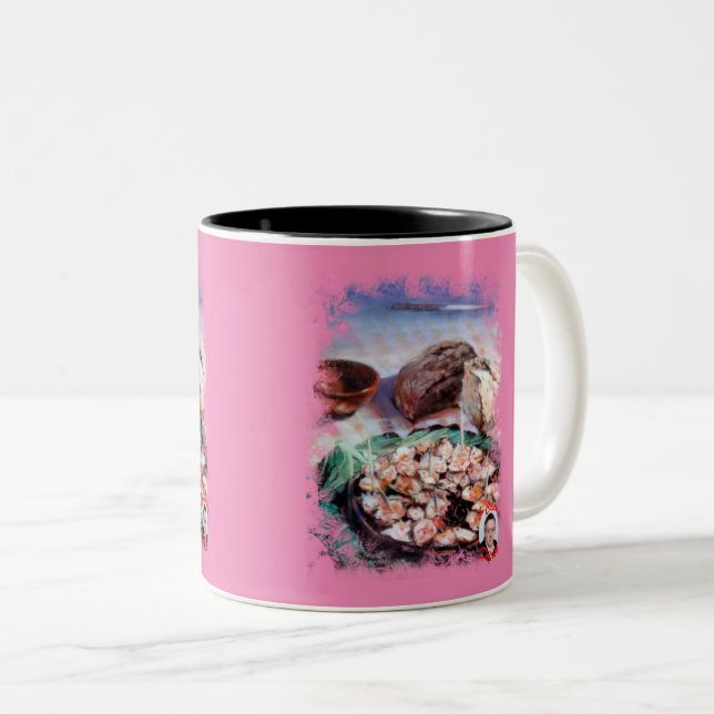 Octopus a Galician Two-Tone Coffee Mug (Front Right)