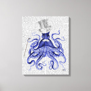 Octopus About Town Canvas Print
