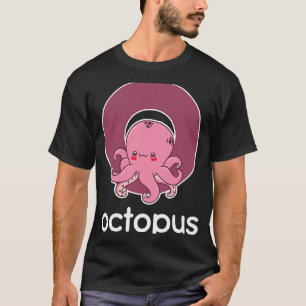 Octopus Alphabet Tentacle Squid Fishing T-Shirt