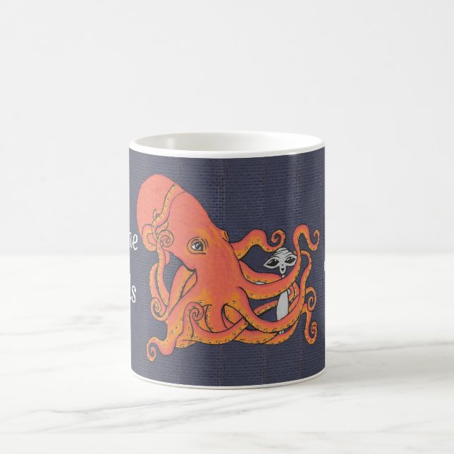 Octopus and Alien Everyone Needs a Hug Coffee Mug (Center)
