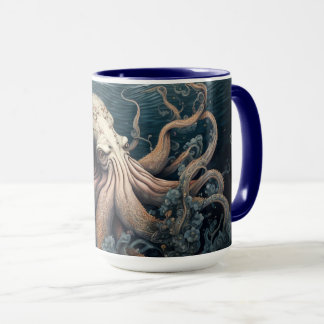 Octopus and Flowers Mug
