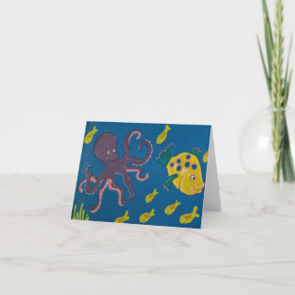Octopus and Friends Card