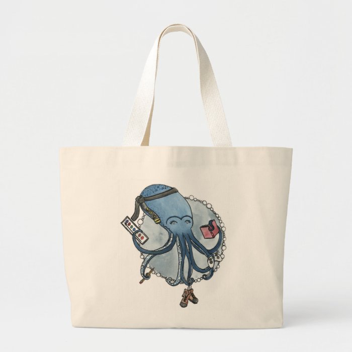 Octopus and his Hobbies Canvas Bag