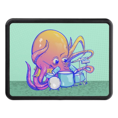 Octopus Animal drumming Hitch Cover