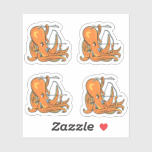 Octopus Archery Sticker