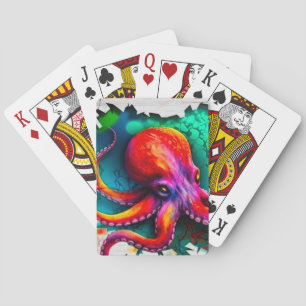 Octopus Art Poker Cards