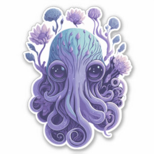 Octopus Art Sticker