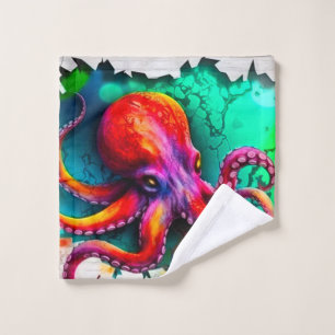 Octopus Art Wash Cloth