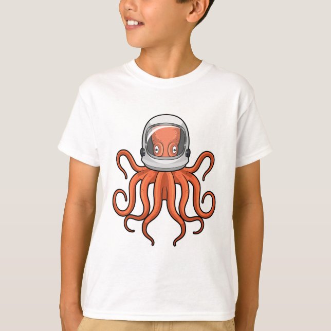Octopus as Astronaut T-Shirt (Front)