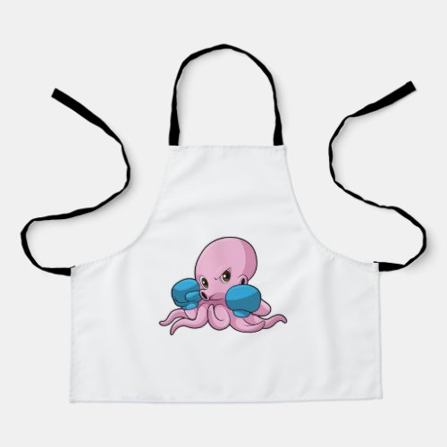 Octopus as Boxer with Boxing gloves Apron