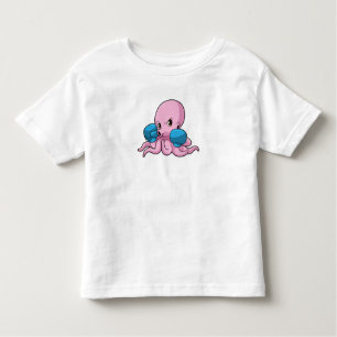 Octopus as Boxer with Boxing gloves Toddler T-shirt