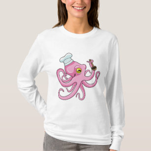 Octopus as Cook with Wooden spoon T-Shirt