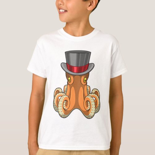 Octopus as Gentleman with Top hat