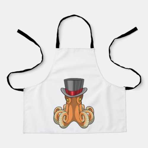 Octopus as Gentleman with Top hat Apron