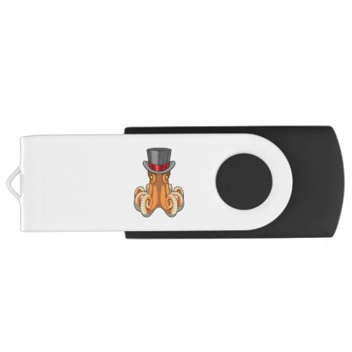 Octopus as Gentleman with Top hat Flash Drive