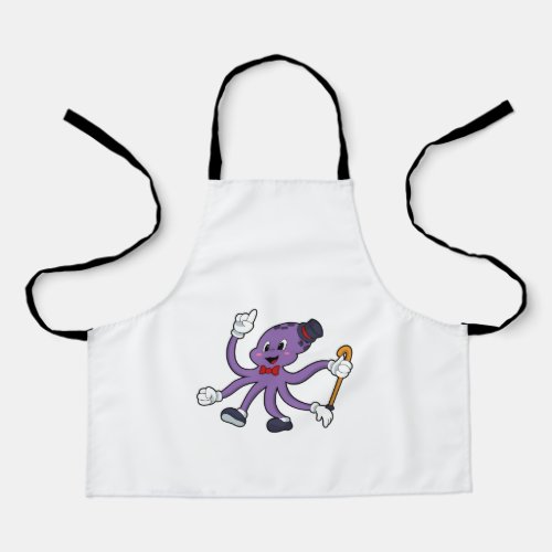 Octopus as Magician with Hat Apron