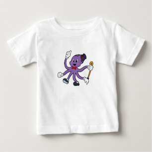 Octopus as Magician with Hat Baby T-Shirt