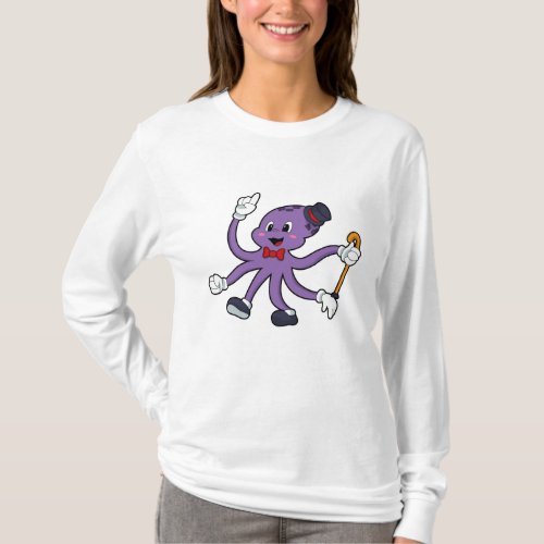 Octopus as Magician with Hat T_Shirt