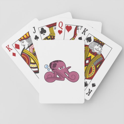 Octopus as Motorycycle Playing Cards