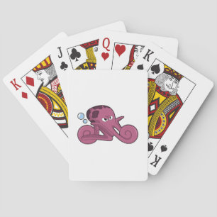 Octopus as Motorycycle Poker Cards