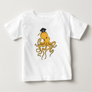 Octopus as Student with Diploma Baby T-Shirt