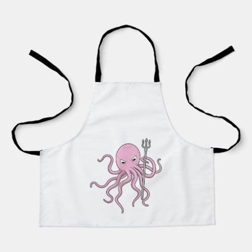 Octopus as Wizard with Trident Apron