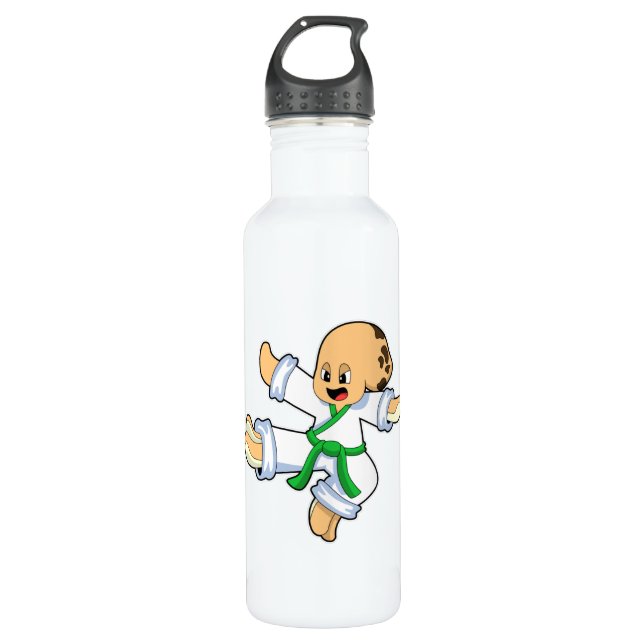 Octopus at Martial arts Karate Stainless Steel Water Bottle (Front)