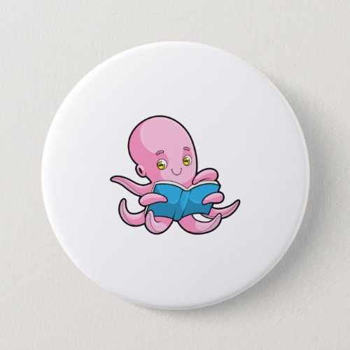 Octopus at Reading a Book Button