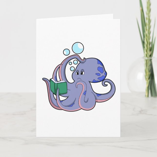 Octopus at Reading with Book Card (Front)