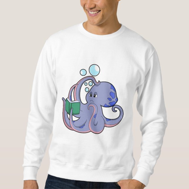 Octopus at Reading with Book Sweatshirt (Front)