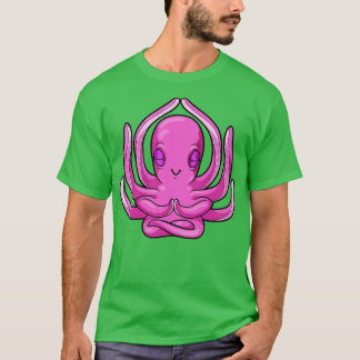 Octopus at Yoga Exercise T-Shirt