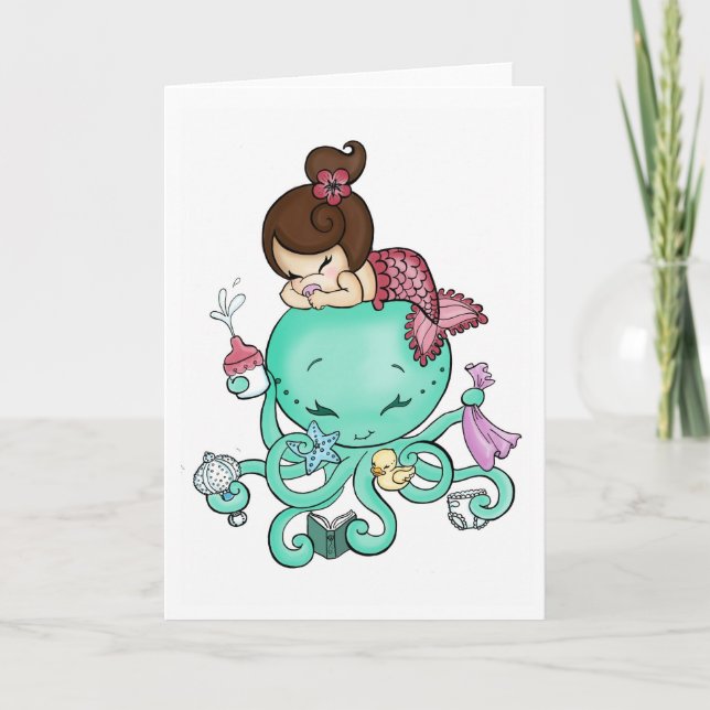 Octopus Babysitter Card (Front)