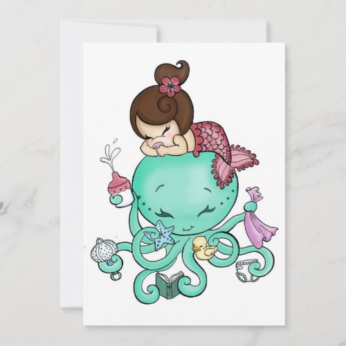 Octopus Babysitter Invite