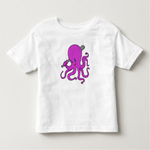 Octopus Baseball Baseball bat Toddler T-shirt