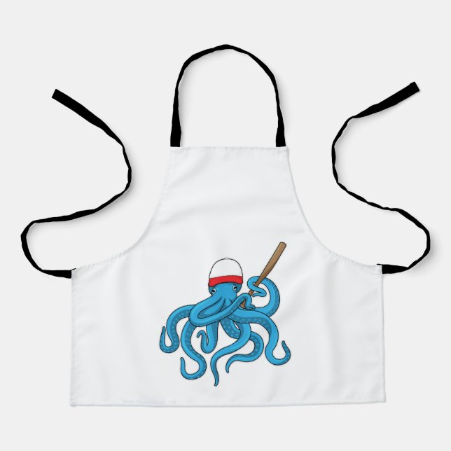 Octopus Baseball bat Baseball Apron (Front)