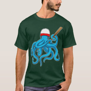 Octopus Baseball bat Baseball T-Shirt