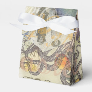 Octopus Beach Antique Coastal Steampunk Favor Boxes