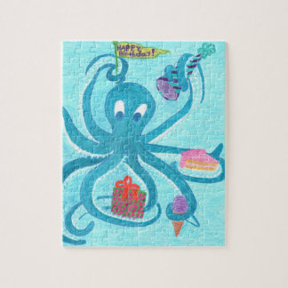 Octopus Birthday 8"x10" Puzzle (comes in Tin Box)