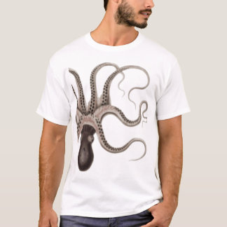 Octopus Black and White T-Shirt