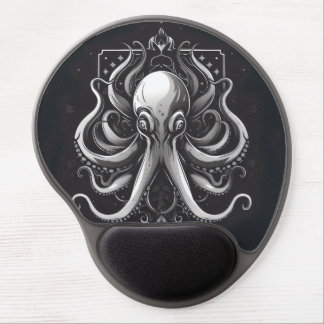 Octopus Black Gel Mouse Pad