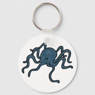 Octopus Blue Keychain