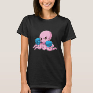 Octopus Boxer Boxing Boxing Gloves T-Shirt