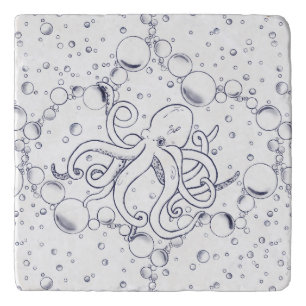 Octopus Bubble Drift Trivet