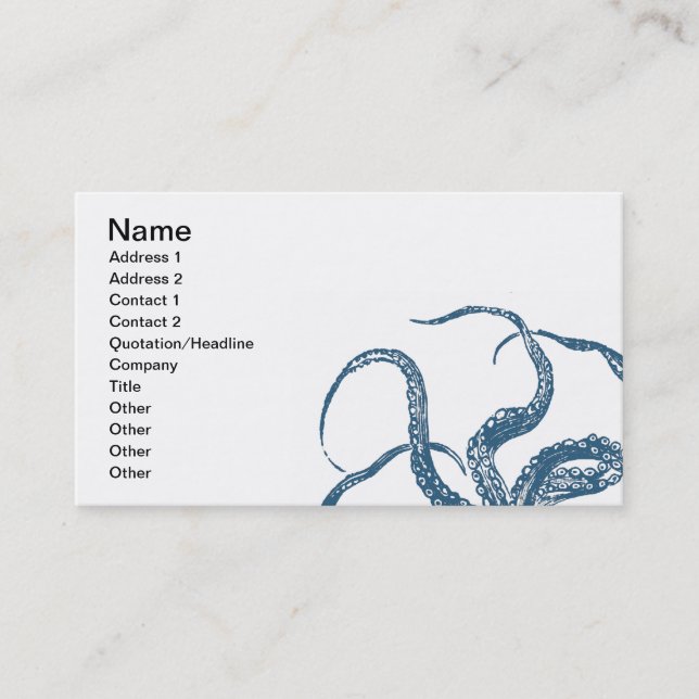Octopus Business Card (Front)