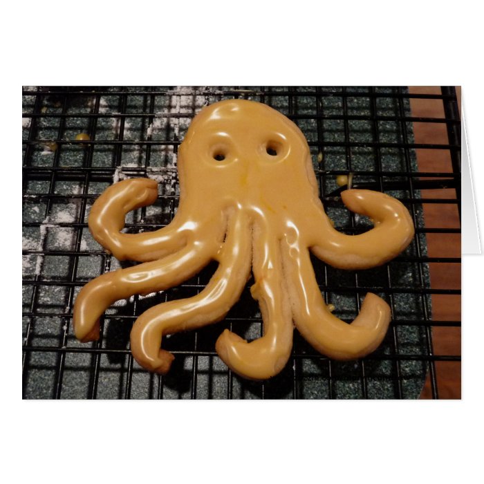 Octopus Butter Cookie Recipe Card