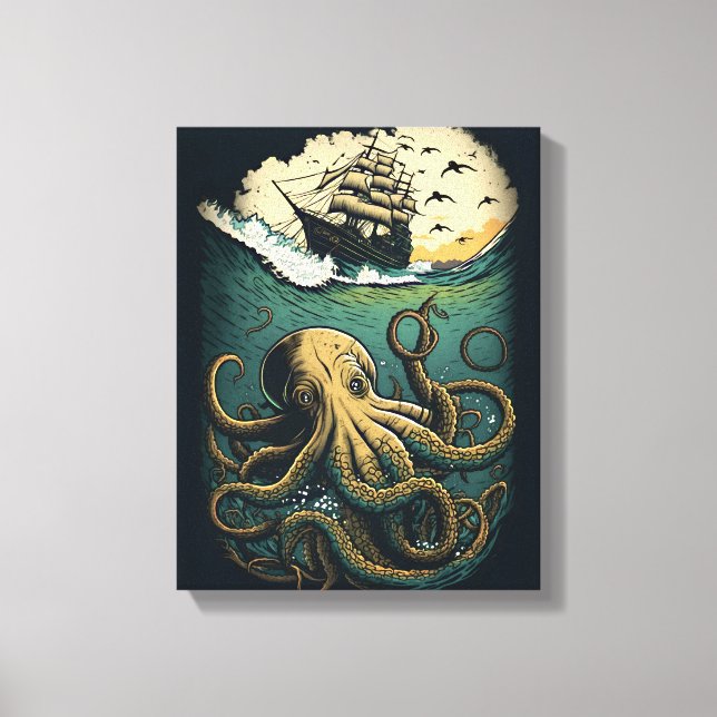 Octopus Canvas Print (Front)