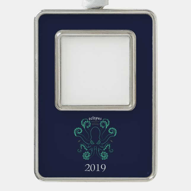 Octopus Cephalopod Tentacles Christmas Ornament (Front)