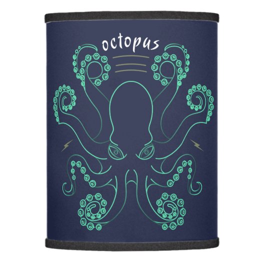 Octopus Cephalopod Tentacles Lamp Shade (Front)