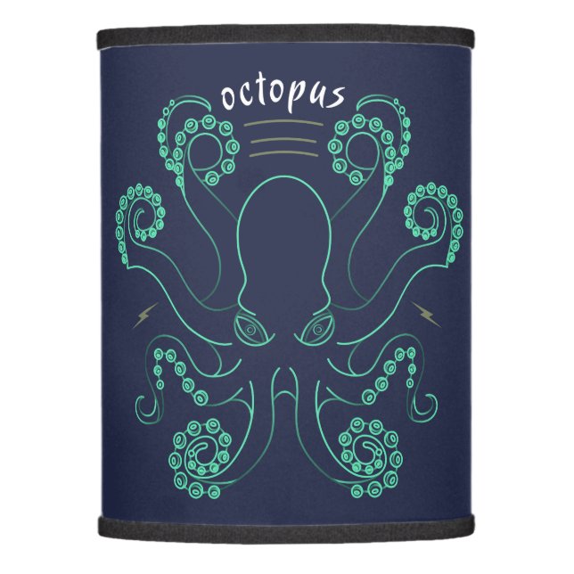 Octopus Cephalopod Tentacles Lamp Shade (Front)